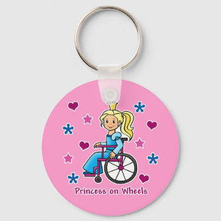 Wheelchair Princess Key Ring