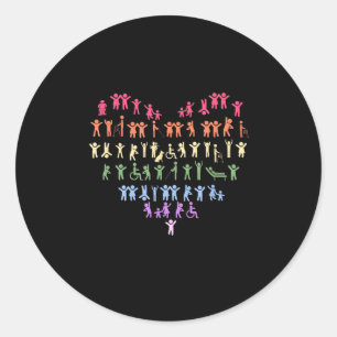 Wheelchair, Quadriplegic, Paraplegic, Disability,  Classic Round Sticker