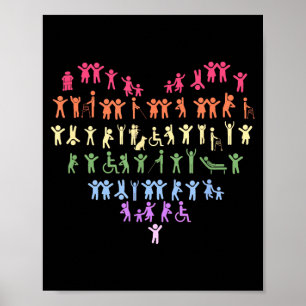 Wheelchair Quadriplegic Paraplegic Disability Poster