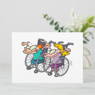 Wheelchair Race Fun Adaptive Sports Characters Invitation
