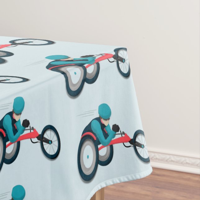 Wheelchair Racing Tablecloth (In Situ)