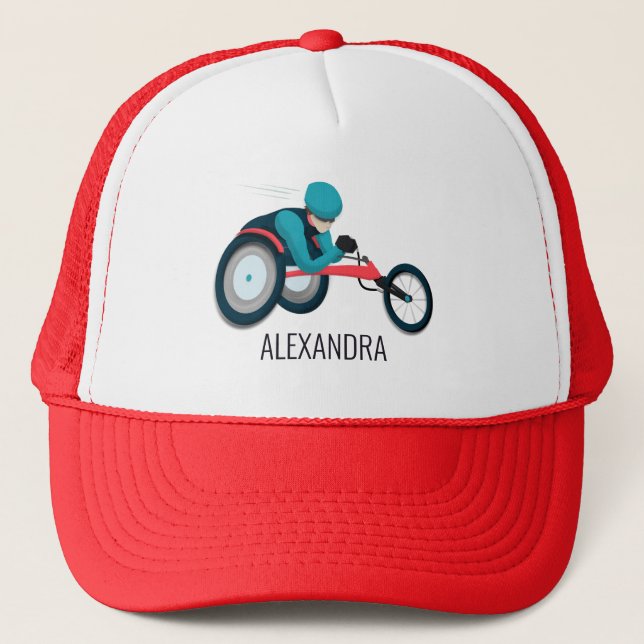 Wheelchair Racing Trucker Hat (Front)