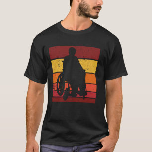 Wheelchair Retro - Wheelchair Disability T-Shirt