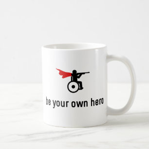 Wheelchair Shooting Hero Coffee Mug