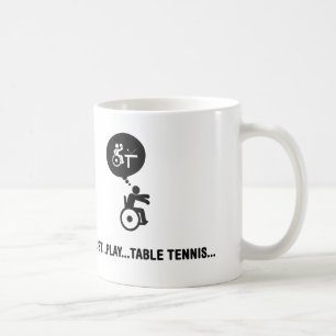 Wheelchair Table Tennis Coffee Mug