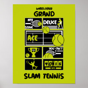 Wheelchair Tennis Players   Poster