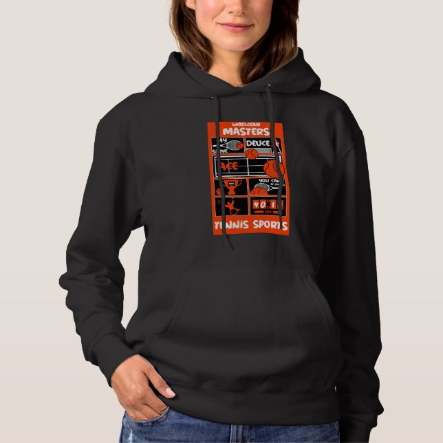 Wheelchair Tennis Players T-Shirt Hoodie (Front)