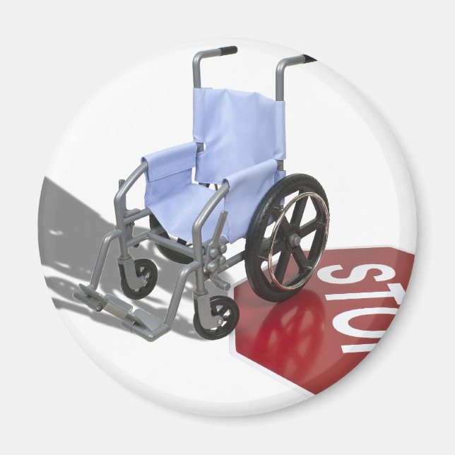 WheelchairStopSign103110 Magnet (Front)