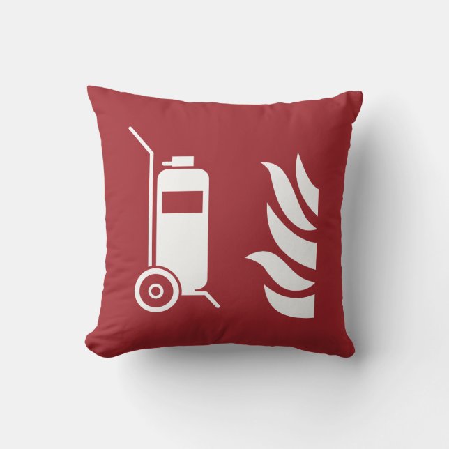 Wheeled Fire Extinguisher Safety Sign Cushion (Front)