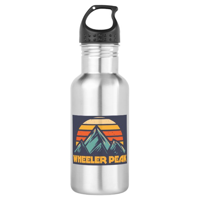 Wheeler Peak New Mexico Retro Turquoise 532 Ml Water Bottle (Front)