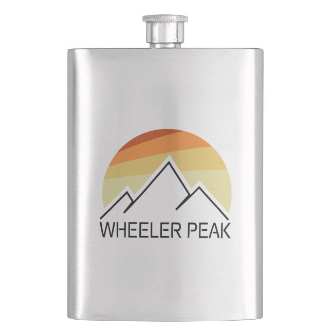 Wheeler Peak Retro Hip Flask (Front)