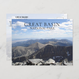 Wheeler Peak Summit View Great Basin NP, Nevada Postcard