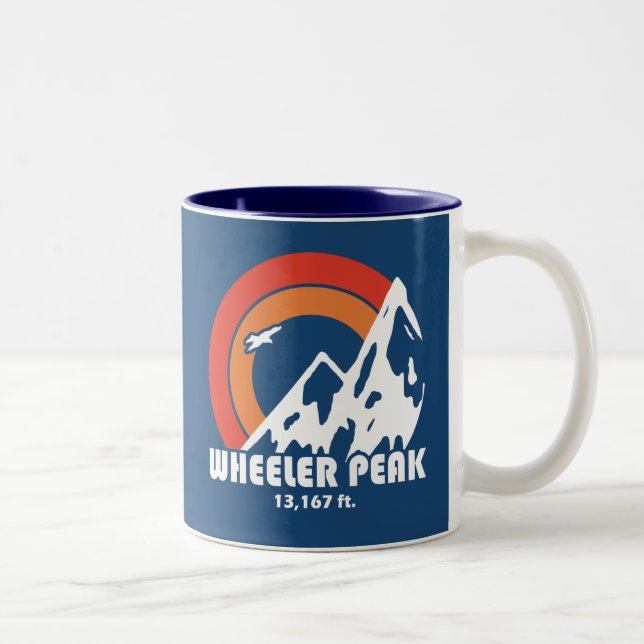 Wheeler Peak Sun Eagle Two-Tone Coffee Mug (Right)