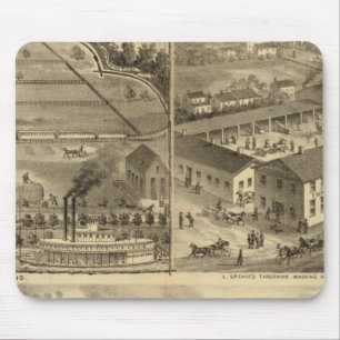 Wheeling Iron Works Wheeling Iron and Nail Company Mouse Pad