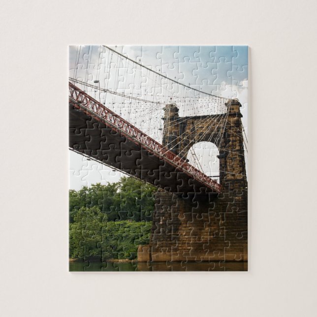 Wheeling Suspension Bridge Jigsaw Puzzle (Vertical)