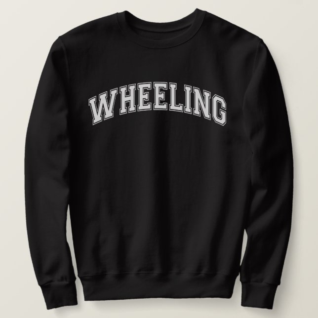 WHEELING University-Style Sweater America College (Design Front)