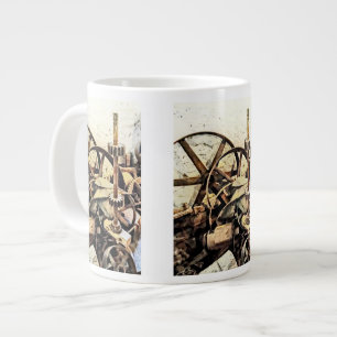 Wheels and Gears in Grist Mill Large Coffee Mug