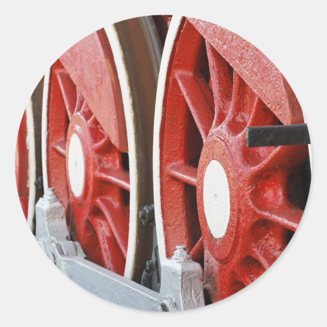 Wheels Classic Round Sticker (Front)