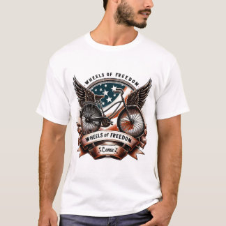 Wheels Of Freedom | Cycling Adventure T-Shirt