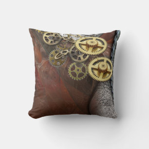 Wheels of Time on Leather Messenger Bag Cushion