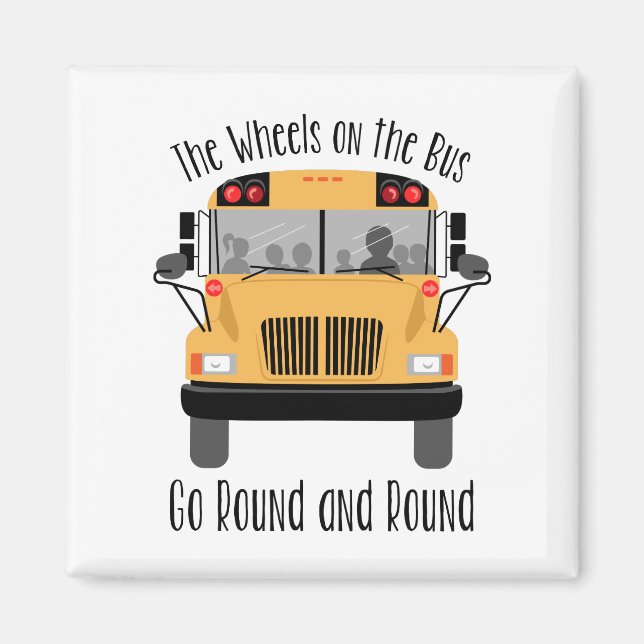 Wheels On The Bus Magnet (Front)