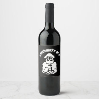 Wheelsman's wine boat shipping shipmate ship steer label