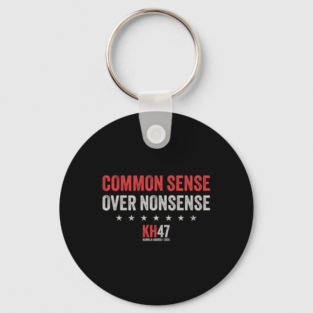 Wheimer 2024 Common Sense Over Nonsense  Key Ring (Front)