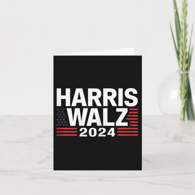 Wheimer 2024 Election Kamala Harris Tim W Waltz 1  Card (Front)