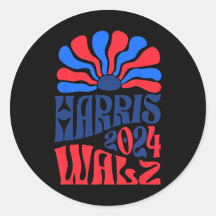 Wheimer 2024 Election President Kamala Harris Tim  Classic Round Sticker