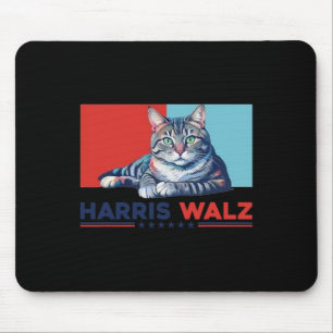 Wheimer 2024 Funny Cat Election Kamala Harris Mouse Pad