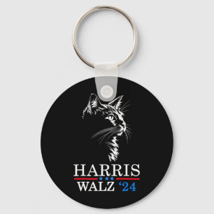 Wheimer 2024 Funny Cat Election Kamala Harris Tim  Key Ring