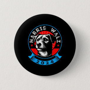 Wheimer 2024 Funny Dog Election Kamala Harris Tim 6 Cm Round Badge