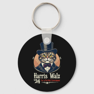 Wheimer 2024 Lincoln Cat Election Kamala Harris Wa Key Ring