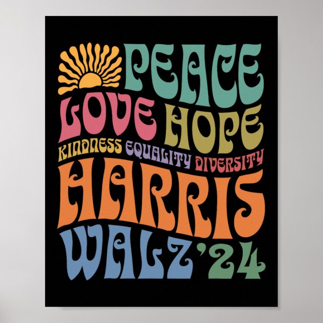 Wheimer 2024 Peace Love Hope Kindness Equality Div Poster (Front)
