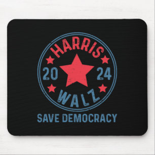 Wheimer 2024 Save Democracy Kamala Harris Tim Walt Mouse Pad