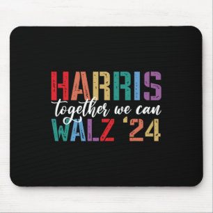 Wheimer 2024 Together We Can Retro Patriotic Men W Mouse Pad