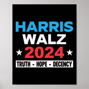 Wheimer 2024 Truth Hope Decency Kamala For Preside Poster
