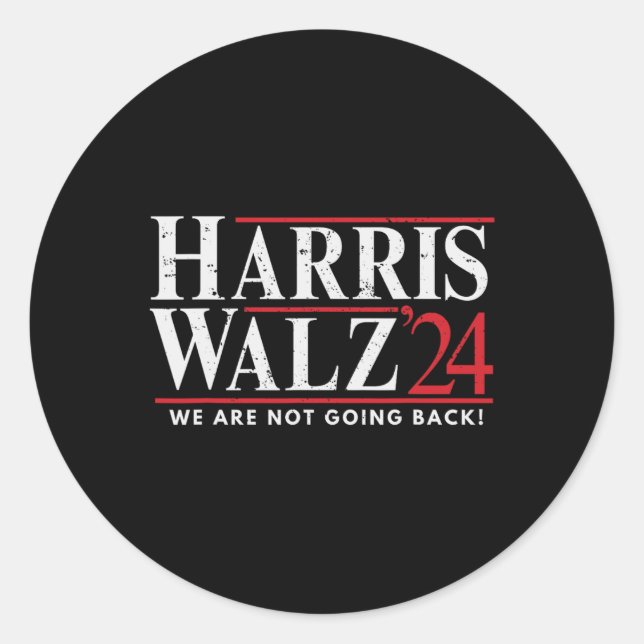 Wheimer 2024 We Are Not Going Back  Classic Round Sticker (Front)