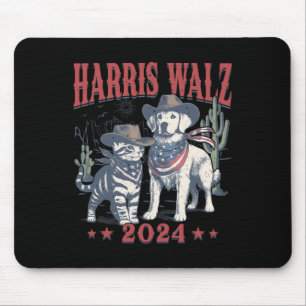 Wheimer Cowboy This Childless Cat Dog Lady Kamala Mouse Pad