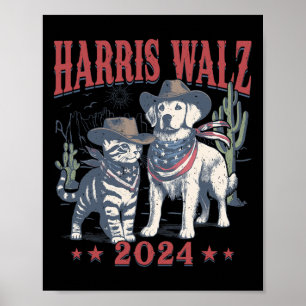 Wheimer Cowboy This Childless Cat Dog Lady Kamala Poster