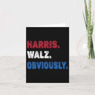 Wheimer Obviously 2024 Harris Waltz 2024 Card