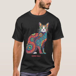 Wheimer Psychedelic Cat Mandala T-Shirt