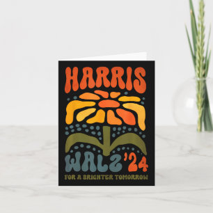 Wheimer Waltz 2024 Retro Boho Vintage Groovy Flowe Card