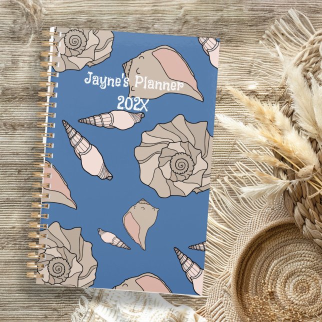 Whelk Shells Illustrated Yearly Custom Planner (Creator Uploaded)