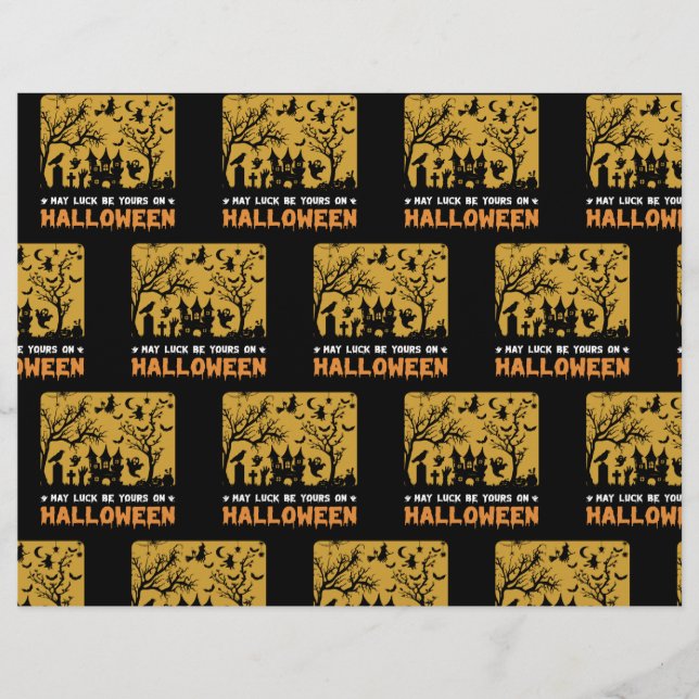 When a Black Roams Scrapbook Paper  (Front)