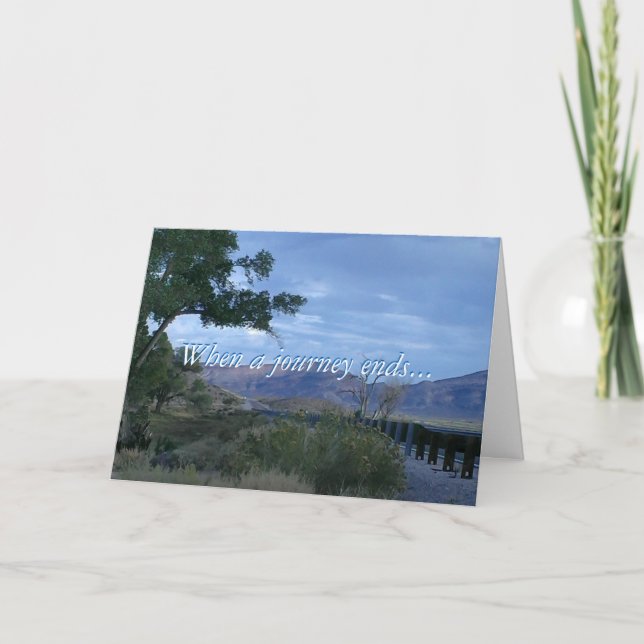 When a Journey Ends Card (Front)