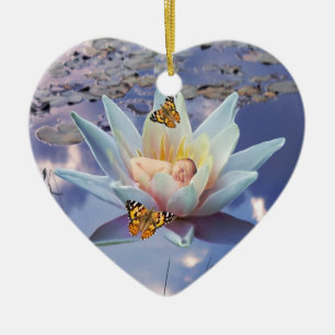 When a little baby goes to sleep christmas ceramic tree decoration