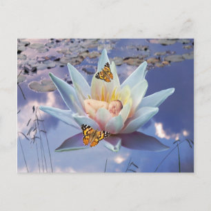 When a little baby goes to sleep postcard