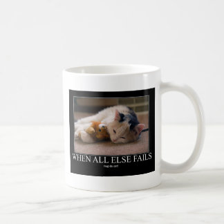 When All Else Fails - Hug Da Cat Artwork Coffee Mug
