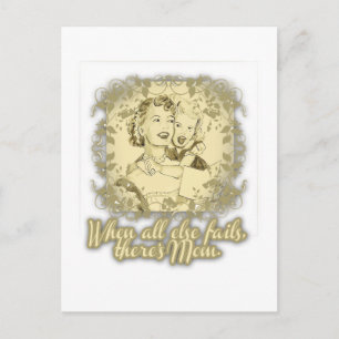 When All Else Fails, There's Mum Postcard